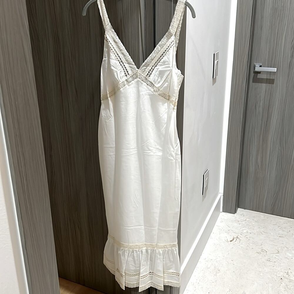 NWT REVOLVE RUMORED Rosita 100% cotton crochet lace slip dress US 8 - Picture 3 of 11